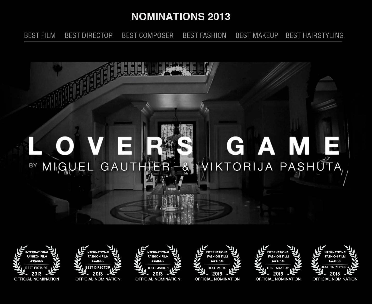 We are happy to introduce one of the nominated fashion films for this